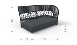 Садовый диван с полуостровом Talenti Cliff Decò ARCH-00087599 - Вид №18