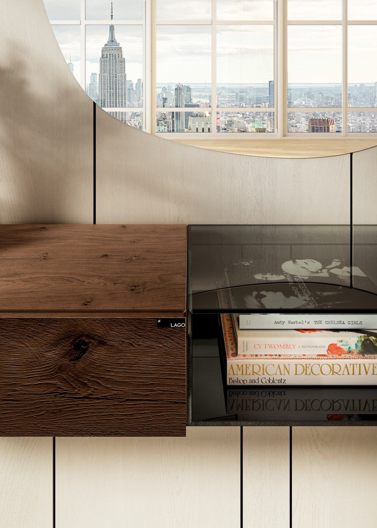 Стеклянная консоль Lago 36e8 ARCH-00117514 - Вид №1