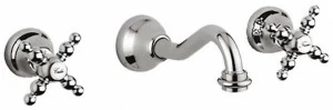 Rubinetteria Giulini Смеситель для умывальника настенный на 3 отверстия Parigi 7323