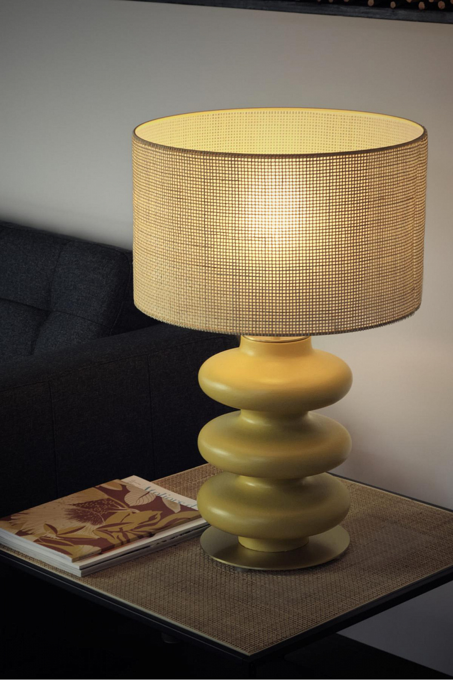 100694 Настольная лампа хромированный металл, белый абажур Aromas del Campo Adon - Вид №1