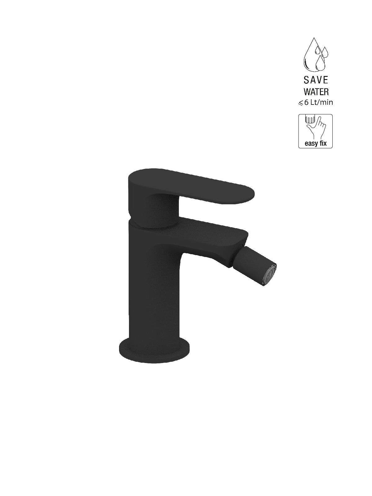 Смеситель для биде без слива с ограничителем расхода Rubinetterie Frattini Lea ARCH-00143176 - Вид №17