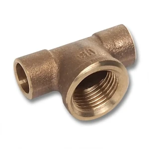 Тройник Sanha 3/4"x22x22 мм ВР-ВП-ВП бронза