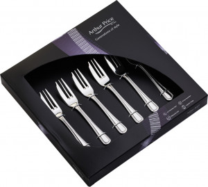 10590016 Arthur Price Набор десертных вилок Arthur Price "Дюбарри", 6шт, п/к Сталь нержавеющая