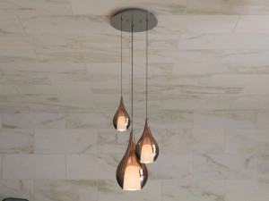 Металлический подвесной светильник из боросиликатного стекла