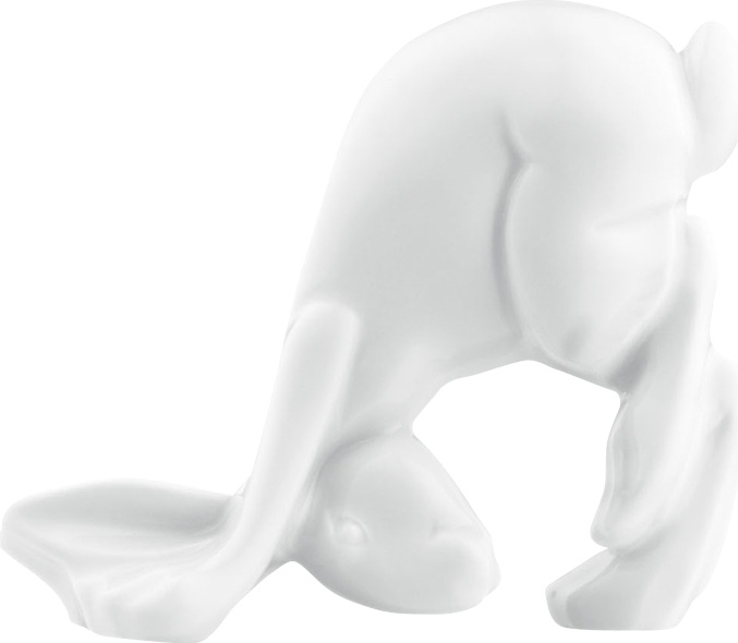 87773 Furstenberg Фигурка Furstenberg "Кролик-акробат" 10см (белая) Фарфор 