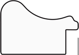 BY 0788 Зеркало в багетной раме - черненое серебро 38 mm EVOFORM Definite - Вид №3