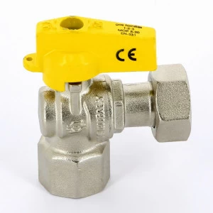 Кран шаровой для газа угловой флажок F.I.V. ВВ 1/2"