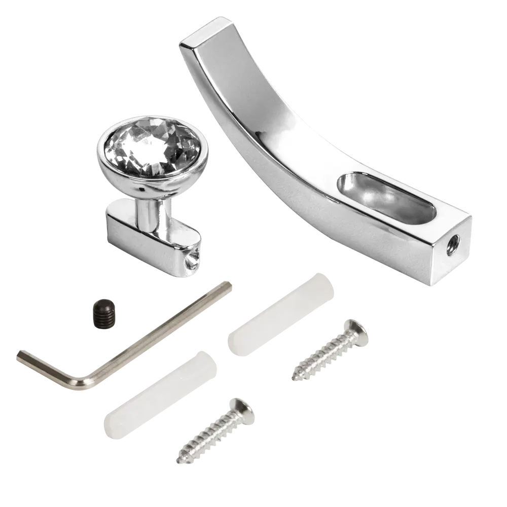 Крючок мебельный Ajax MB-LM/K-004 1.5x7.1x3.7 см цвет хром STLM-2122771 - Вид №2