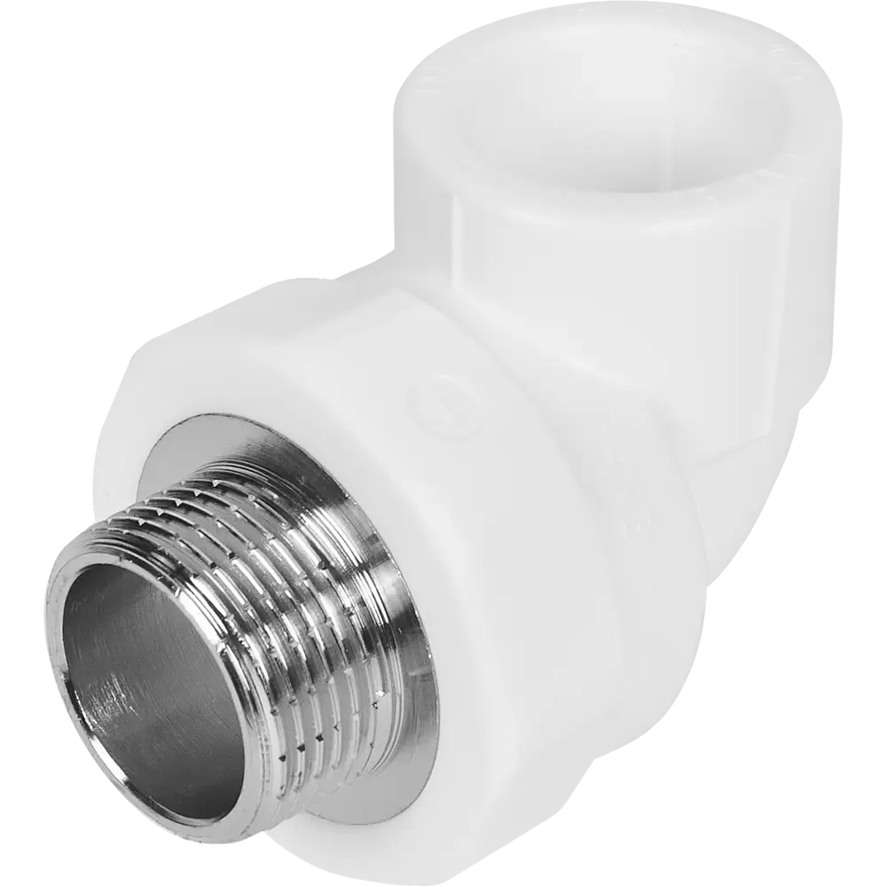 Угловой фитинг Valtec 90° полипропиленовый 25 мм х 3/4" с наружной резьбой 84388997 STLM-0048963