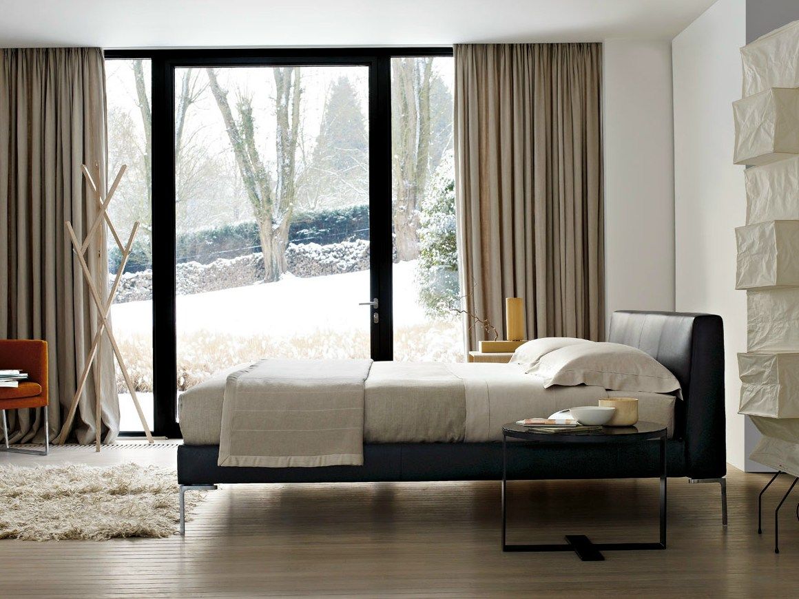 Двуспальная кровать из ткани с мягким изголовьем B&B Italia ARCH-00106518 - Вид №1