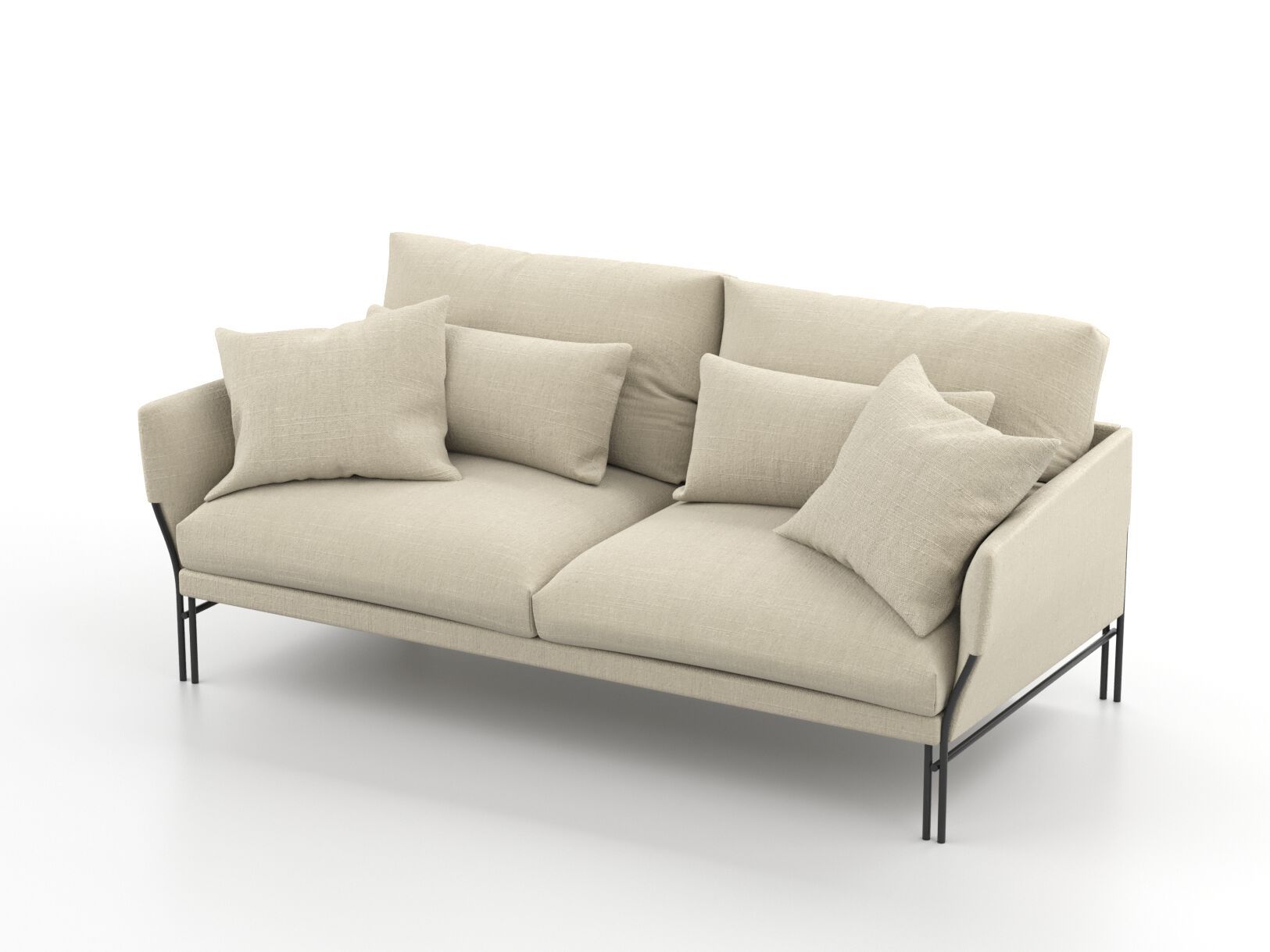 3-местный тканевый линейный диван Omelette Editions Majestic ARCH-00028042