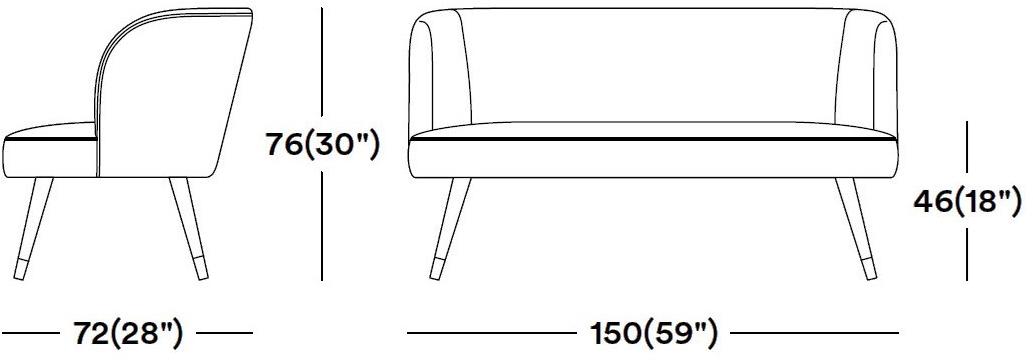 Tirolo Диван из ткани Candy 061 d, 061 dl - Вид №6