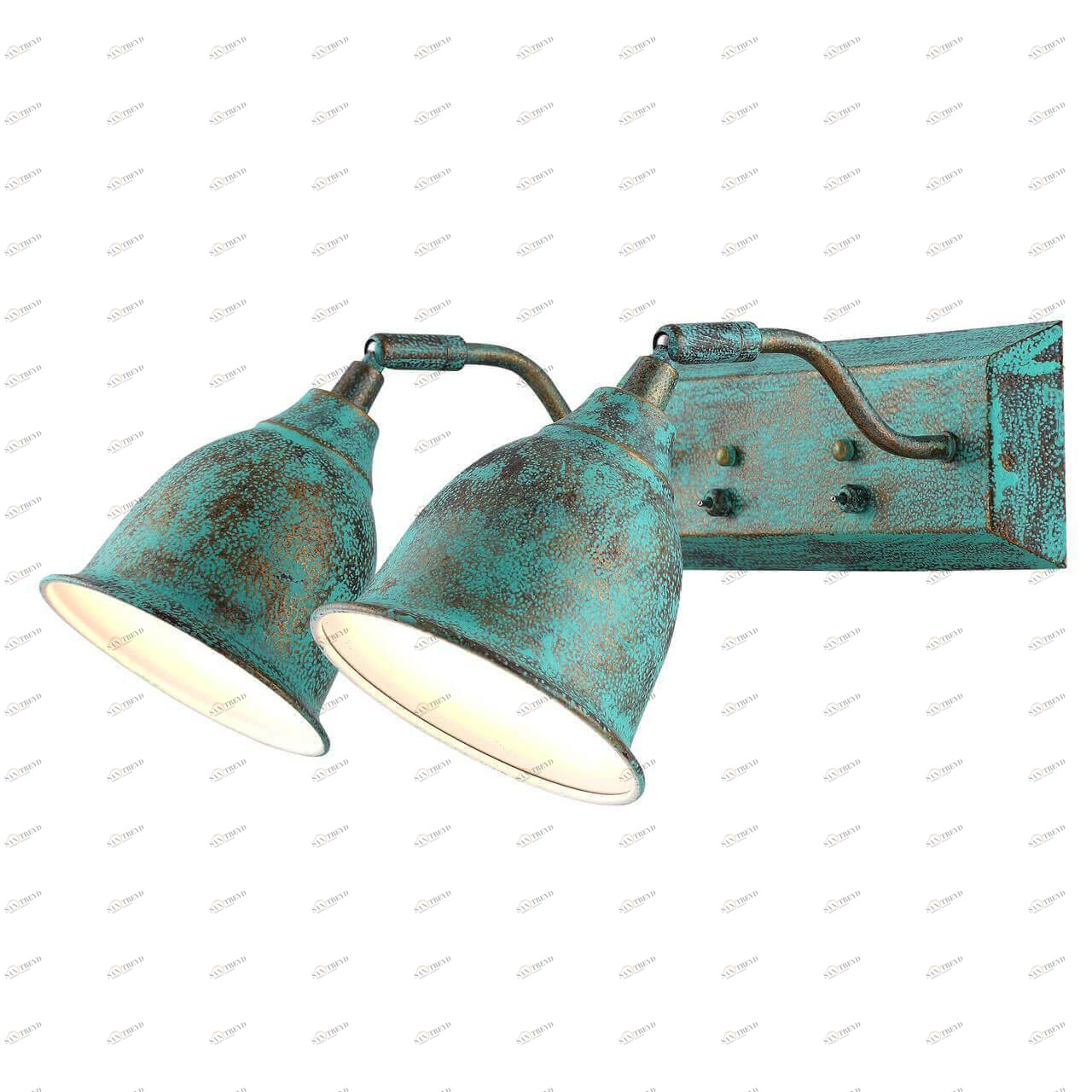 Спот настенный на 2 лампы голубой Campana A9557AP-2BG ARTE LAMP CAMPANA BG 00-3926419 Голубой 