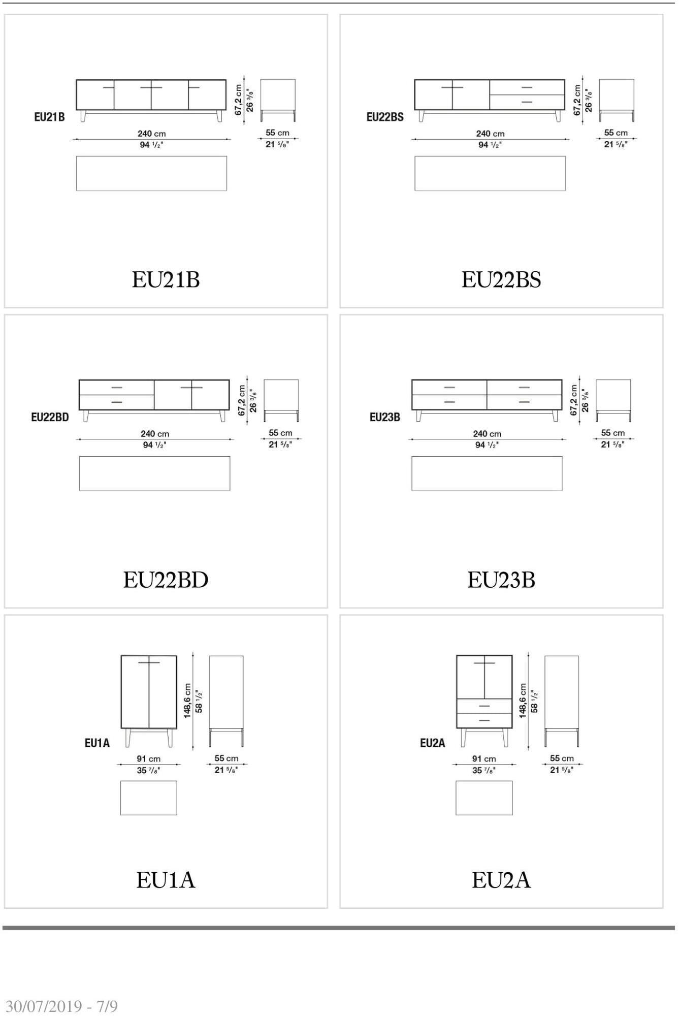 B&B Italia Буфет из зеркального стекла с распашными дверцами Eucalipto sun-id-1478494 - Вид №4