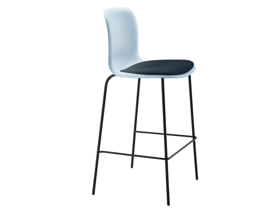 Высокий стул со спинкой с мягким сиденьем Howe SixE ARCH-00129835