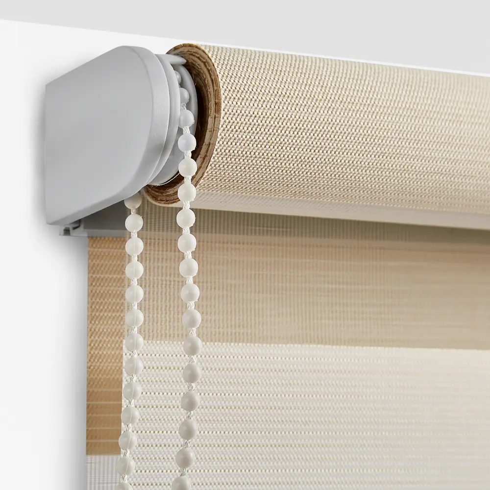 Штора рулонная день-ночь Порто 40x160 см бежево-молочная MIAMOZA STLM-2063807 - Вид №2