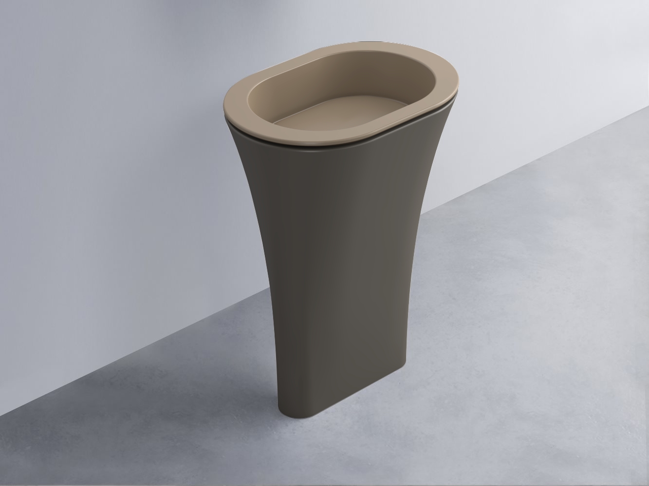 AMLA65-AN+AMPILO-AN+AMCOLO-FN Раковина Amedeo Ovale отдельностоящая cielo Enjoy + Amedeo Ceramica Cielo