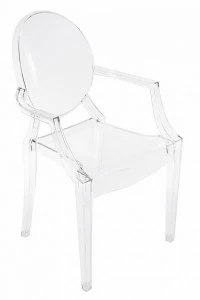Стул с подлокотниками прозрачный Louis Ghost BRADEX HOME  00-3973882 Прозрачный