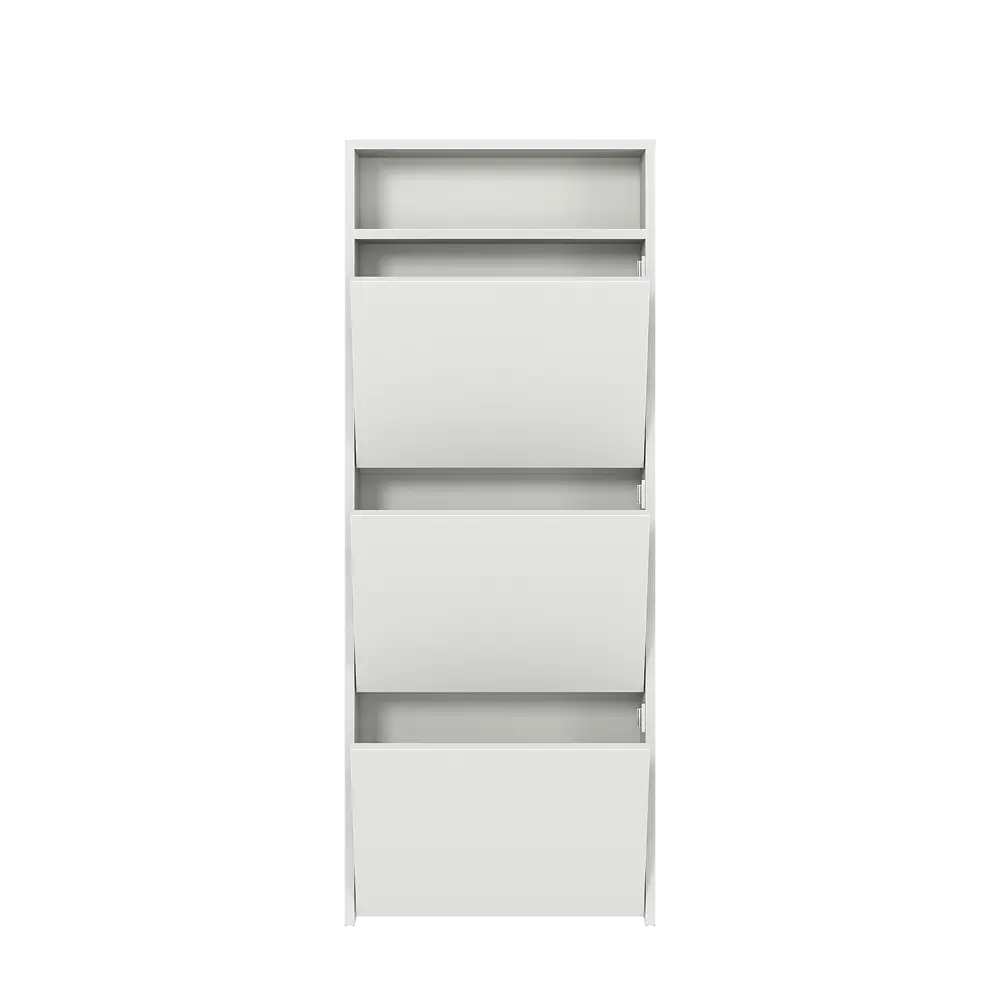 Обувница 50x126.3x17.3 см 3 ящика ЛДСП цвет белый Santreyd STLM-2087911 - Вид №6