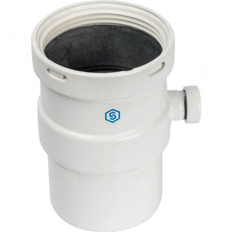 Труба дымохода STOUT DN80 с патрубком для конденсата SCA0080020135 - Вид №2