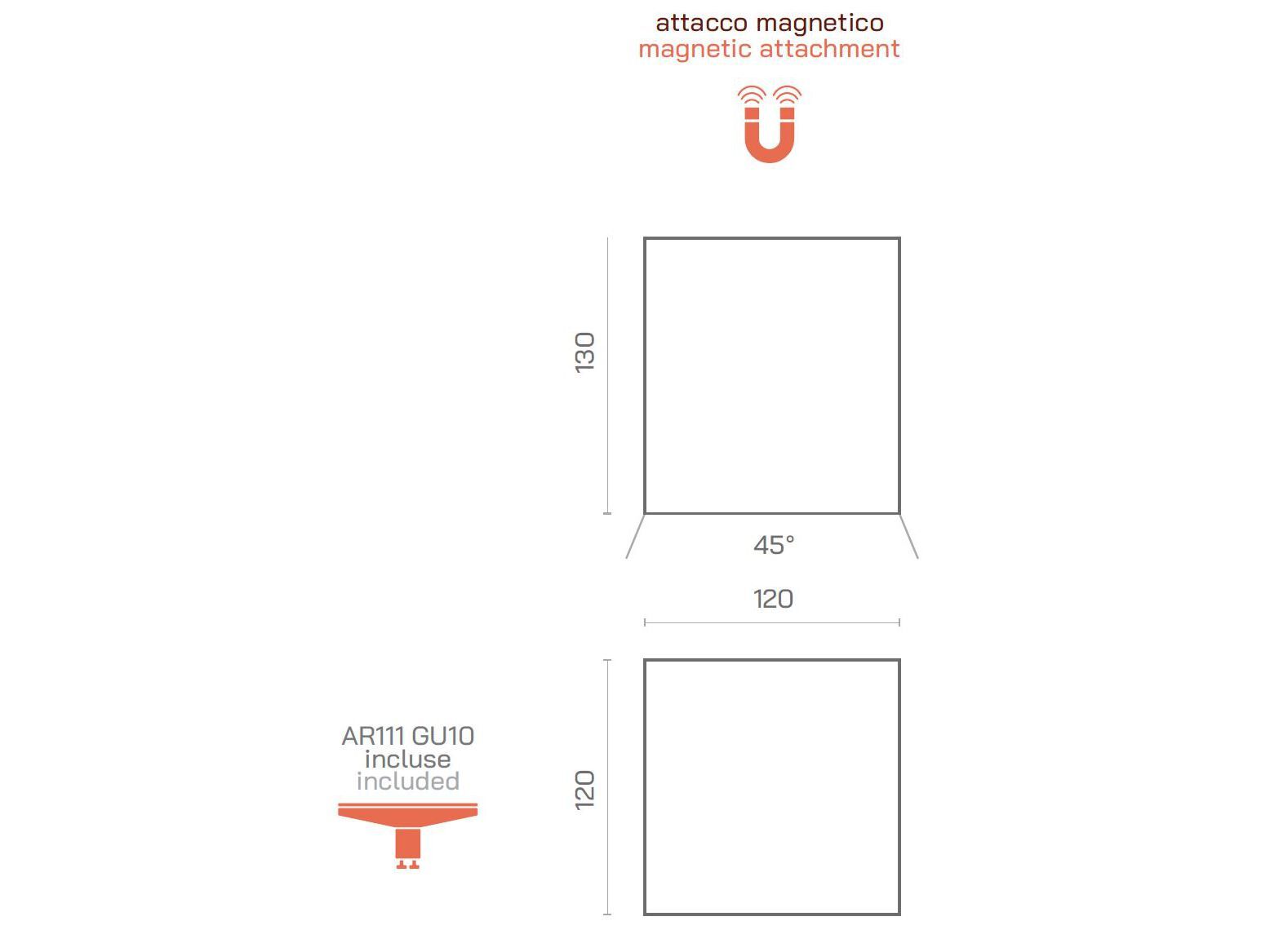 Алюминиевый потолочный светильник Amarcords Qube ARCH-00099685 - Вид №16