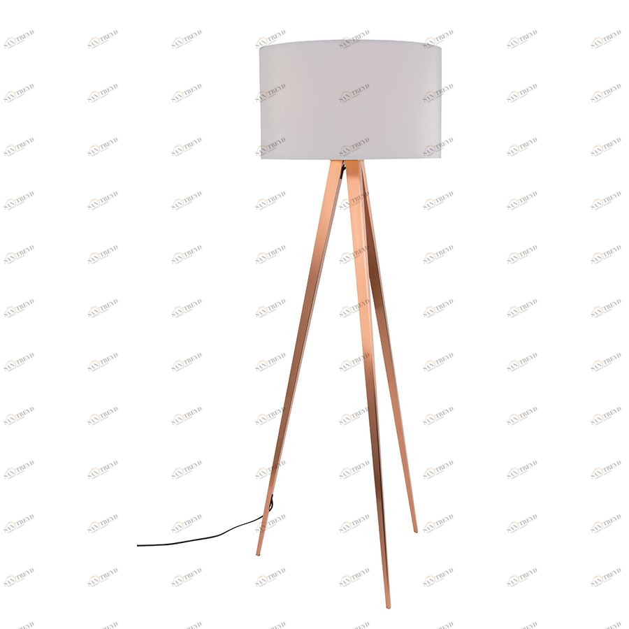 Лампа напольная Tripod Copper, белая Zuiver 5100054