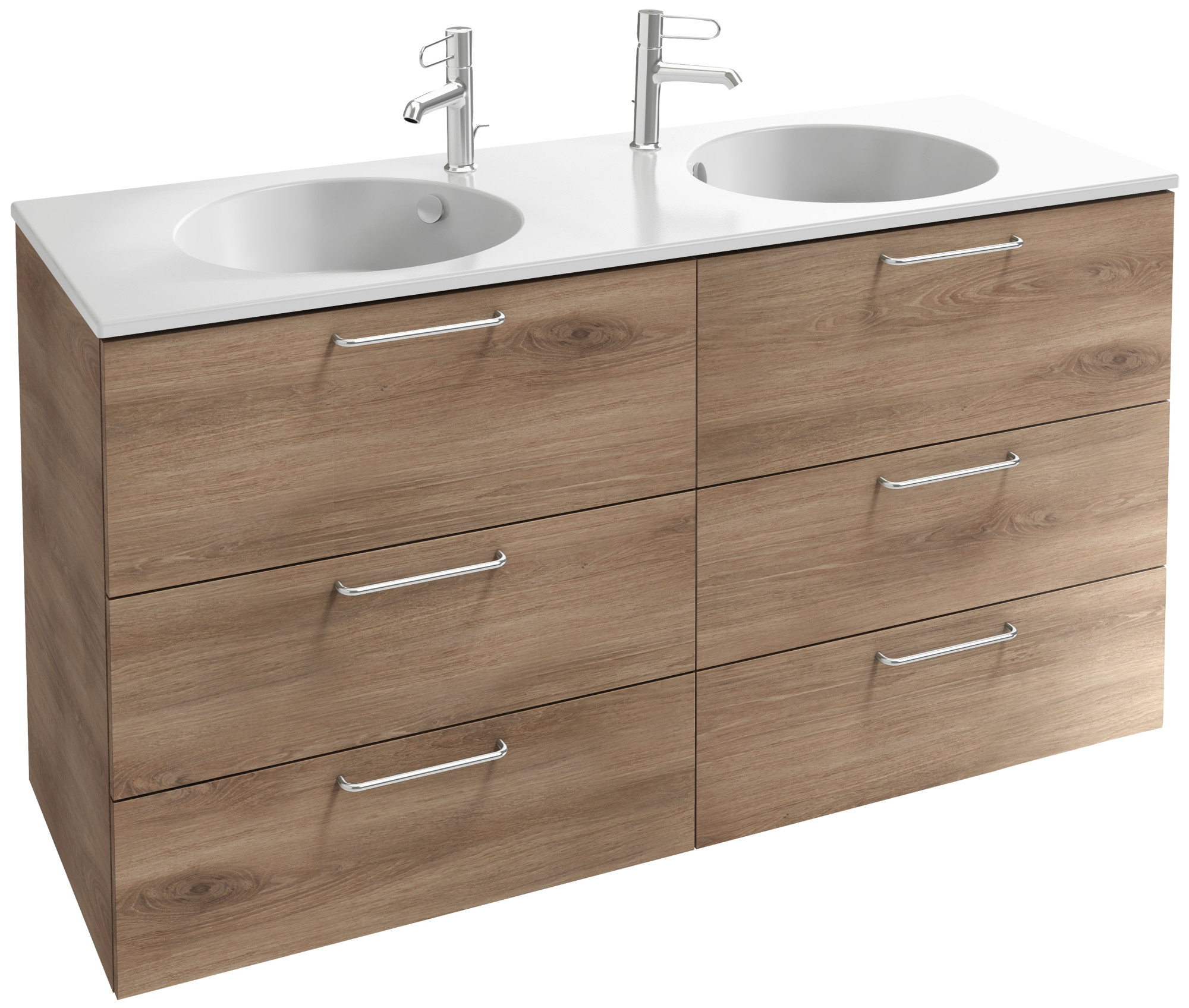 EB2536-R5-N18 Тумба под столешницу 140 см, 6 ящиков, хромированная ручка JACOB DELAFON ODÉON RIVE GAUCHE ODEON RIVE GAUCHE