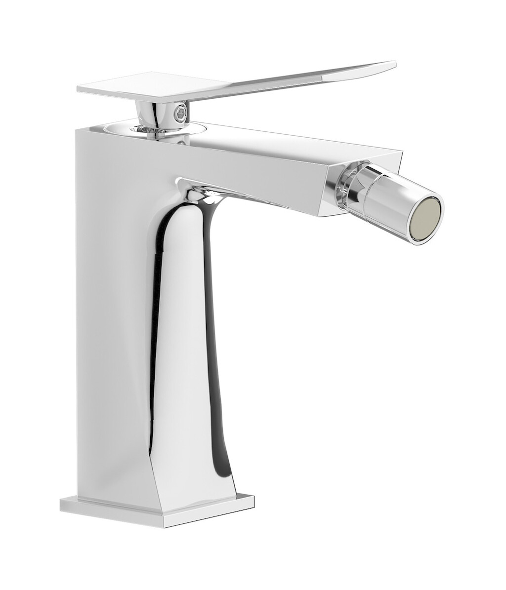 Смеситель для биде на 1 отверстие в комплекте с донным клапаном. WE ARE IB wa200np Chrome Wave