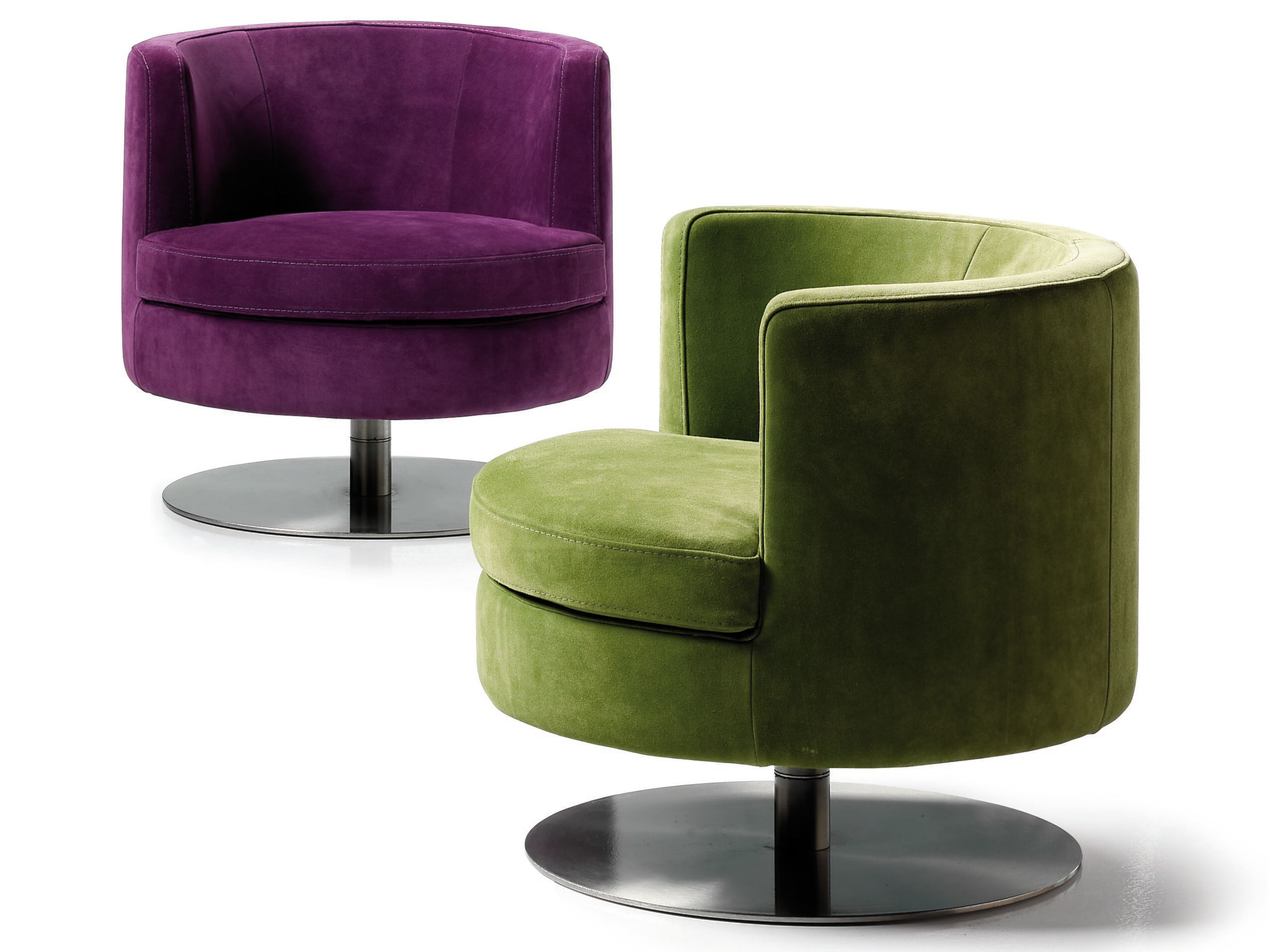 Бархатное вращающееся кресло Borzalino фрисби ARCH-00061140