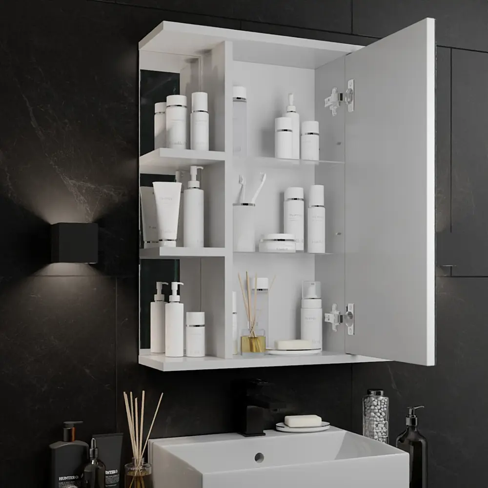 Зеркальный шкаф Santreyd с интегрированными полками для ванной 60×71 см 84513146 Универсал STLM-0051040 - Вид №5