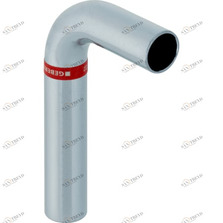 GEBERIT 20402 Отвод Geberit Mapress из углеродистой стали 90°, с гладкими концевиками 