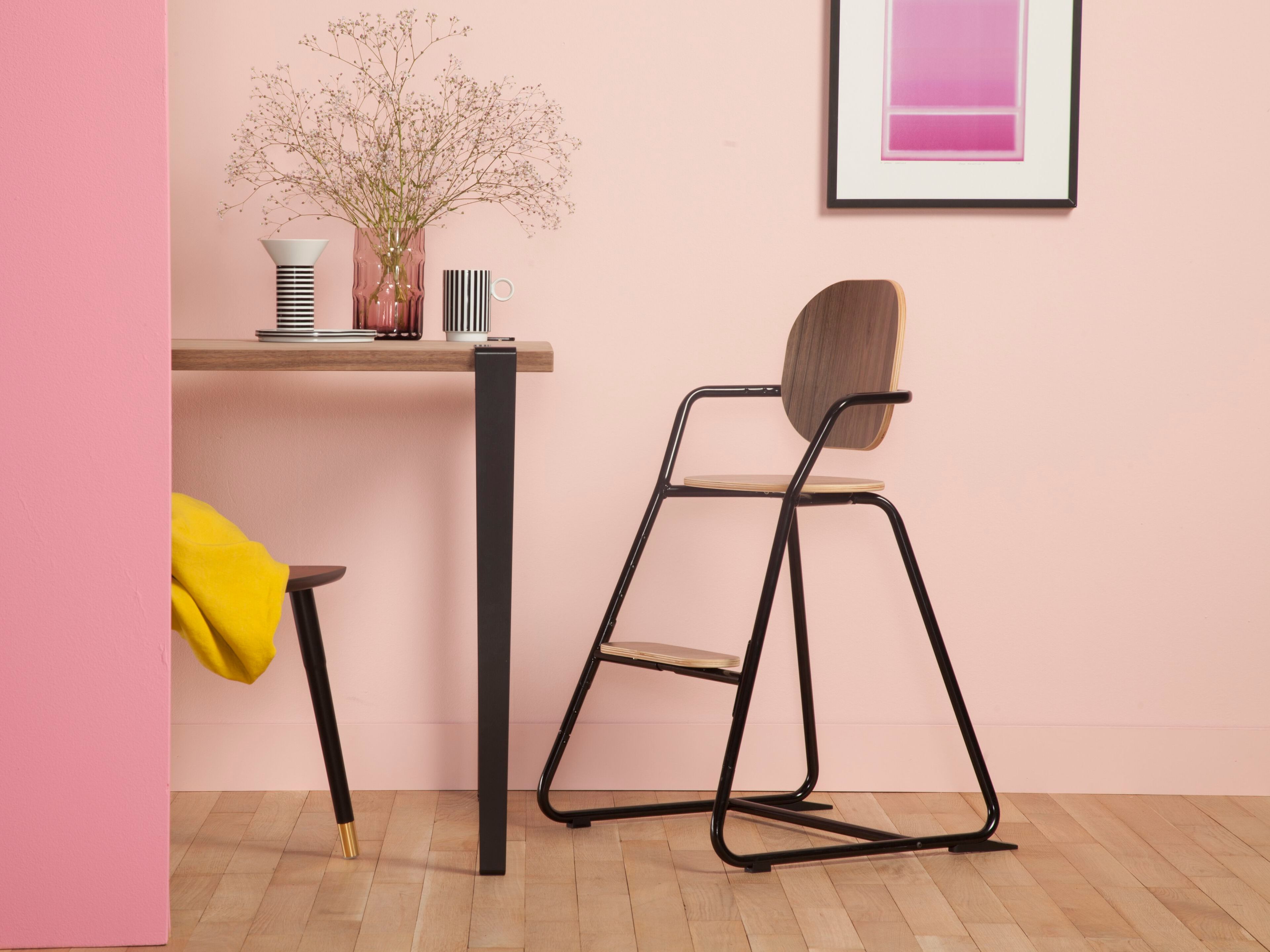 Стальной и деревянный стул / высокий стул Charlie Crane TIBU ARCH-00110142