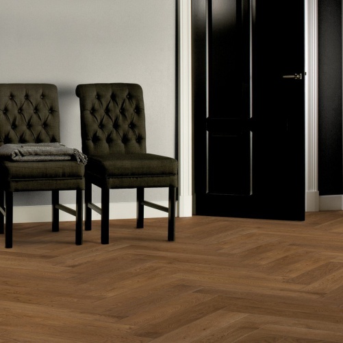 Паркет Ёлка Solidfloor New classic Шантильи Дуб Натур с брашью (Текстурированная) 610х122 мм 1195080 - Вид №25