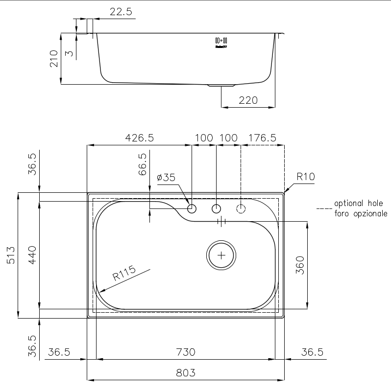 1078660 Мойка Tornado 1078 660 Fosterspa  - Вид №1