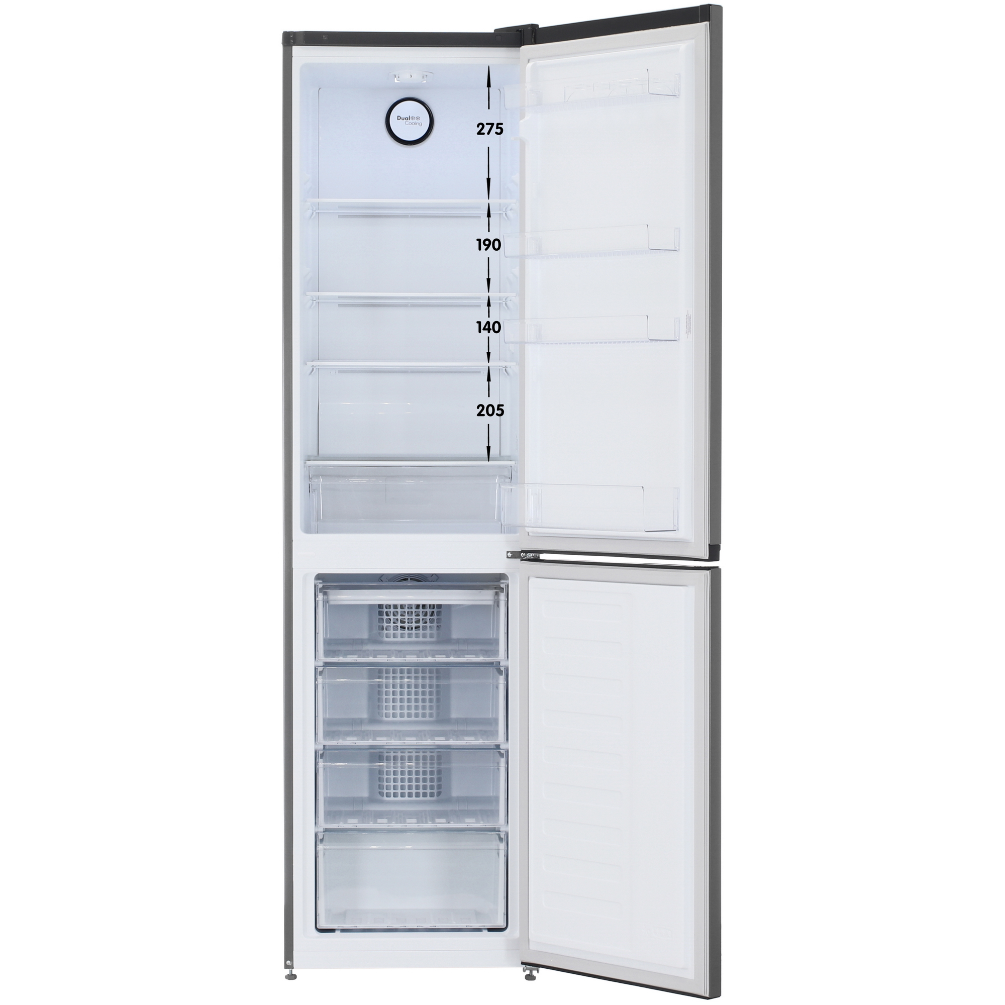 5449134 Холодильник с морозильником   Beko B1RCNK332G серый STDN-0109086 - Вид №1