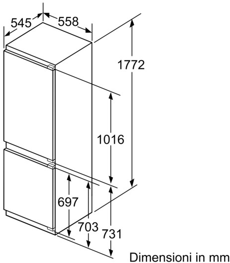 Siemens Комбинированный встроенный холодильник с морозильной камерой Iq500 Ki86ssd30  - Вид №5