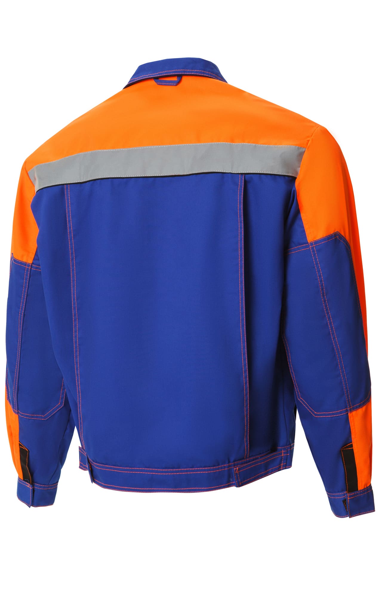 61855 Костюм "Профессионал-2" с СВП василек-оранжевый-черный  Летняя спецодежда  размер 52-54/170-176  - Вид №2