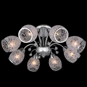 Потолочная люстра Eurosvet 30026/8 хром EUROSVET ДИЗАЙНЕРСКИЕ 182974 Белый