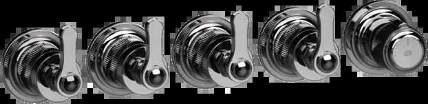 Смеситель для душа 65338 706 Gessi Venti20 ЧЕРНЫЙ МЕТАЛЛ PVD