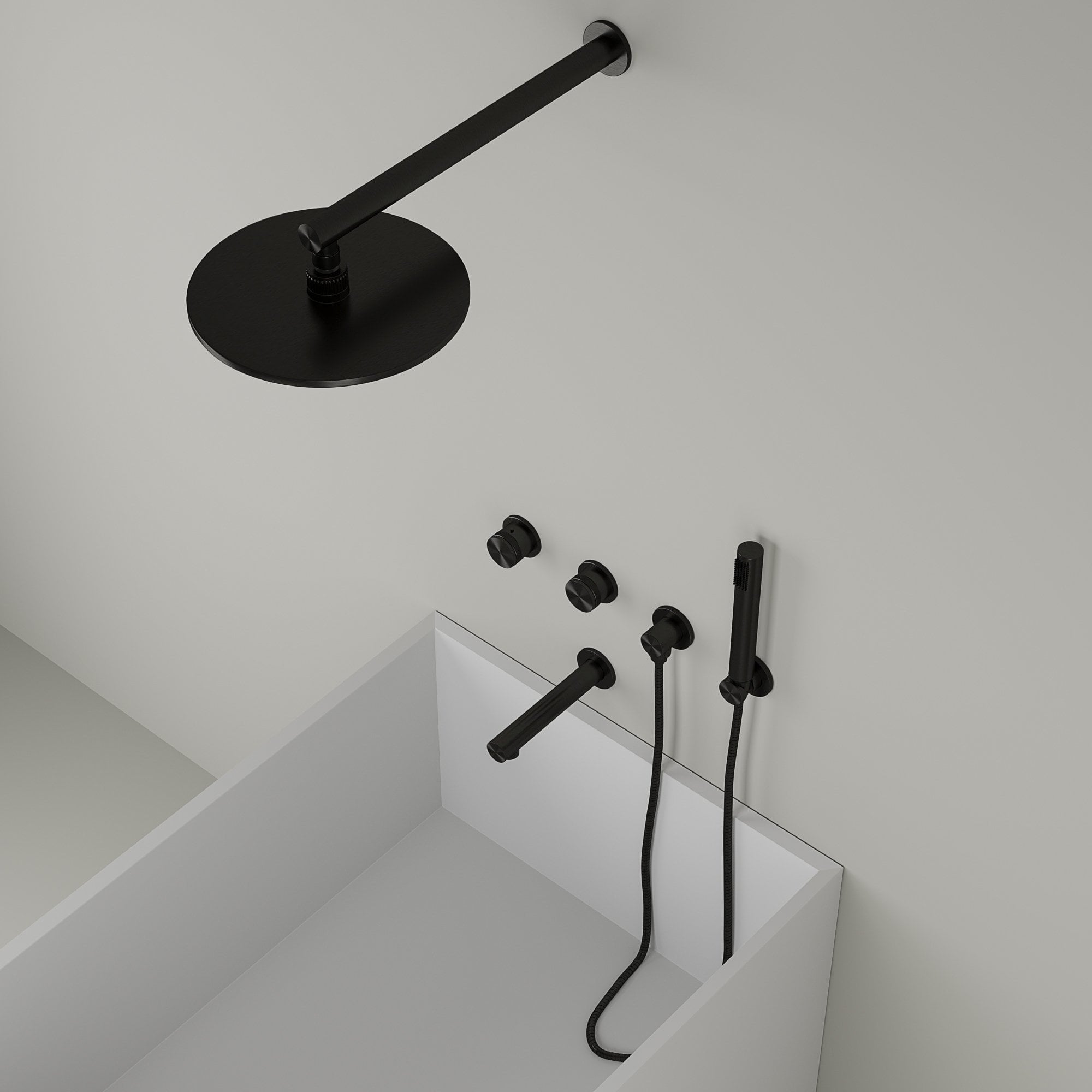 Набор настенных ванн из нержавеющей стали с отдельными розетками LUSSO Urban ARCH-00084582 - Вид №1