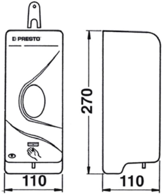 Электронный дозатор для мыла Presto 70630 настенный 70630.0 - Вид №1