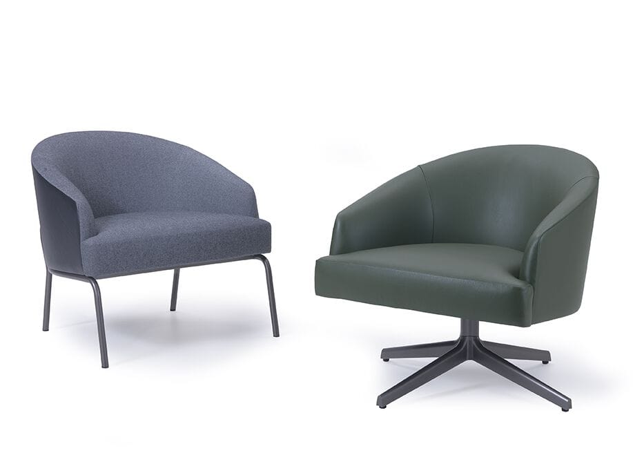 Кожаное вращающееся кресло с подлокотниками i 4 Mariani Мур ARCH-00153286 - Вид №5