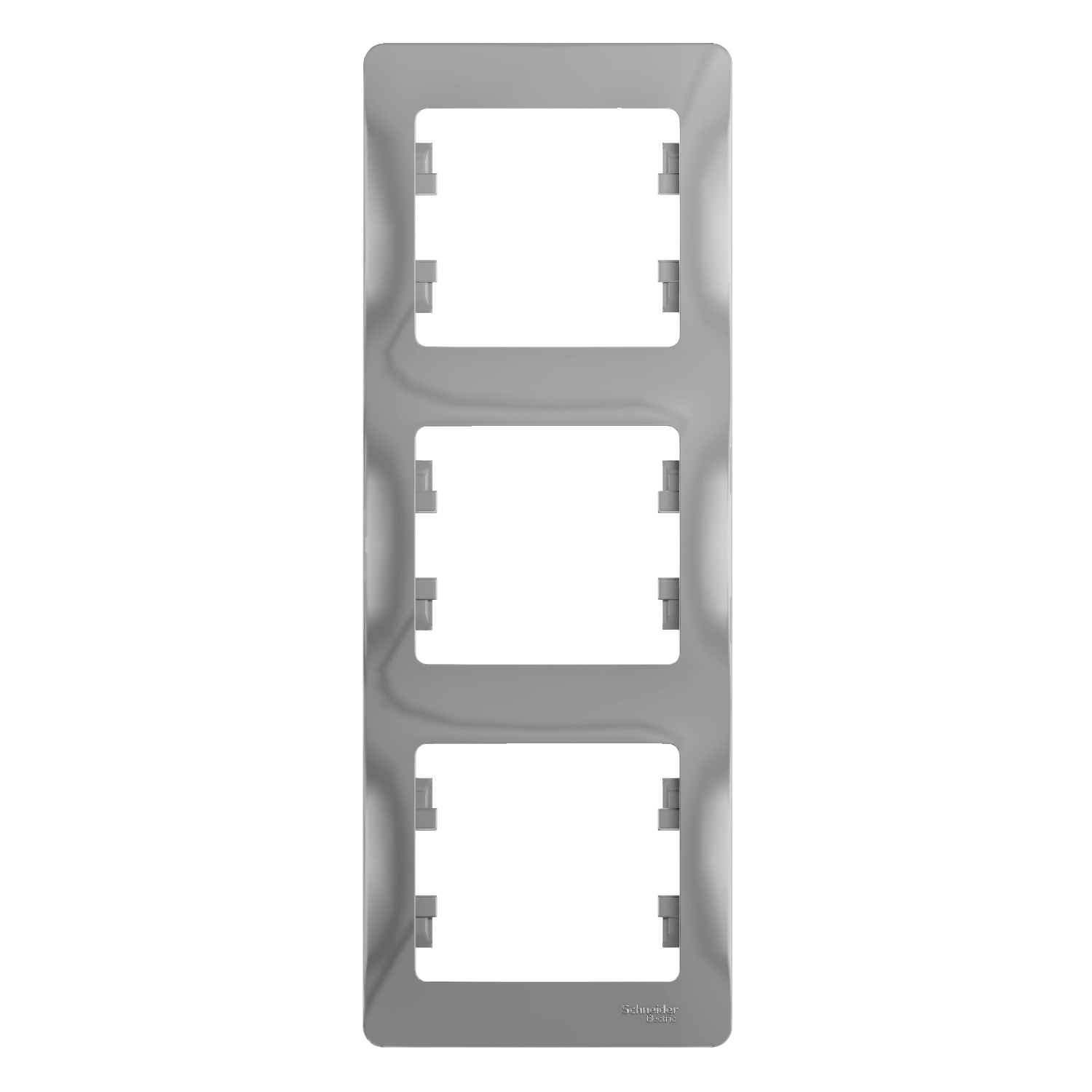 GSL000307 Рамка 3 поста , вертикальная, алюминий Schneider Electric Glossa 