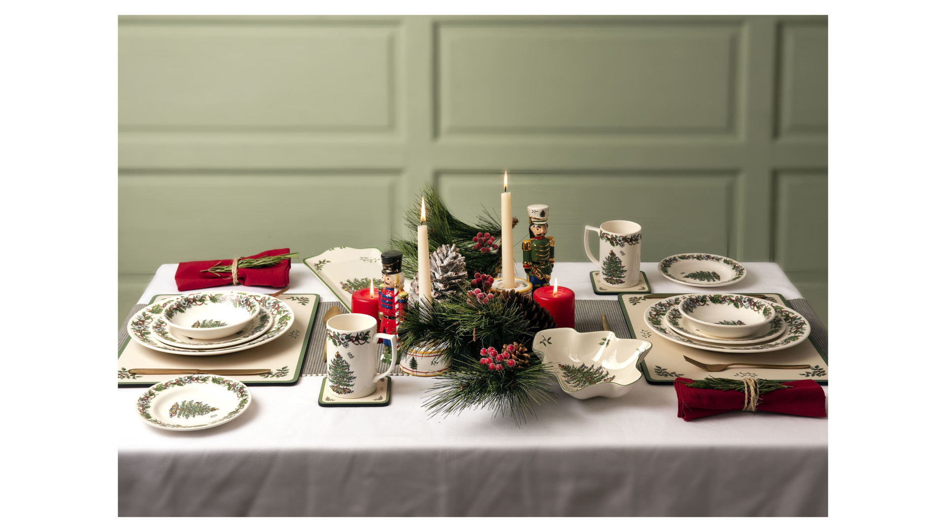 10667047 Spode Набор салатников Spode "Рождественская ель.Эксклюзив"15см, 4шт Фаянс  - Вид №5