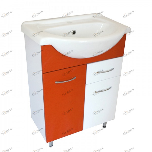 Тумба Роса 60 - Стиль оранжевый с ящик. (К) 11898 VAKO 232313