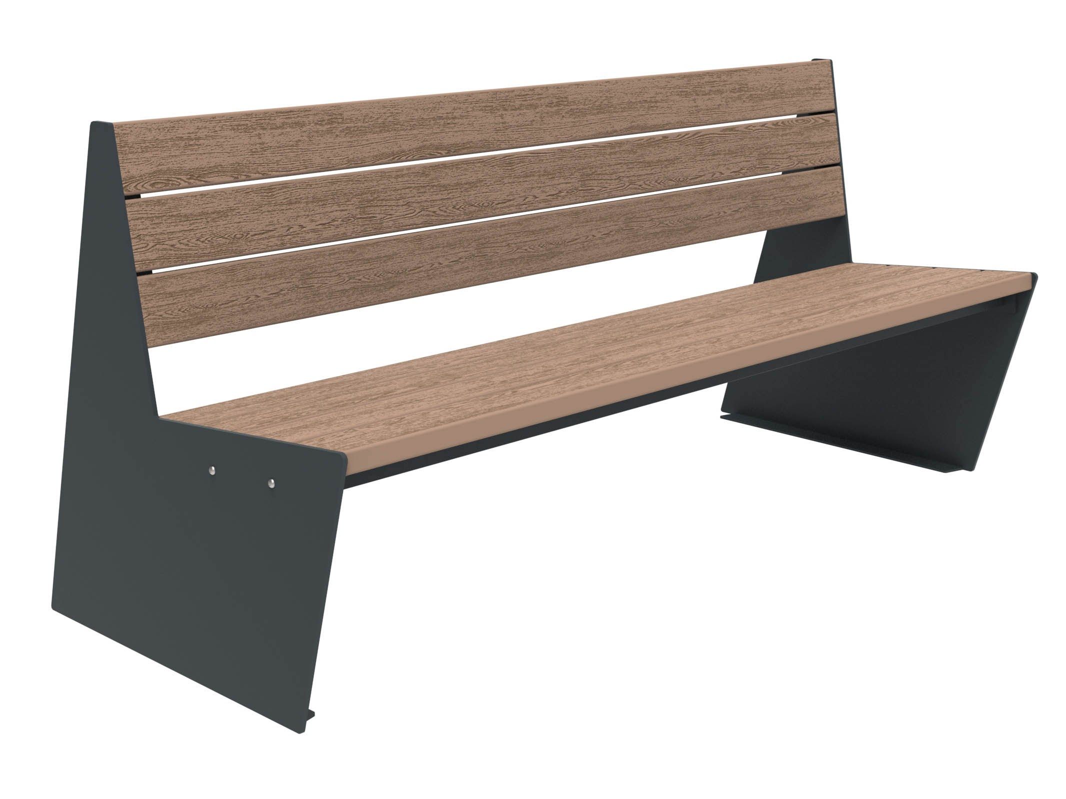 Скамья WPC со спинкой Lazzari Sharp ARCH-00095832 - Вид №31