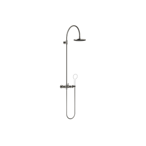TARA Showerpipe со смесителем для душа без ручного душа FlowReduce 220 мм - Темный хром