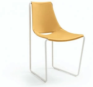 Midj Санный стул для ресторана из кожи Apelle