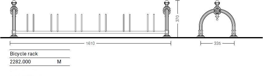 Neri Крепление для велосипедов из чугуна Layia 2282  - Вид №2
