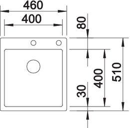 523392 Кухонная мойка Blanco Claron 400-IF/A Durinox  Blanco Claron - Вид №6